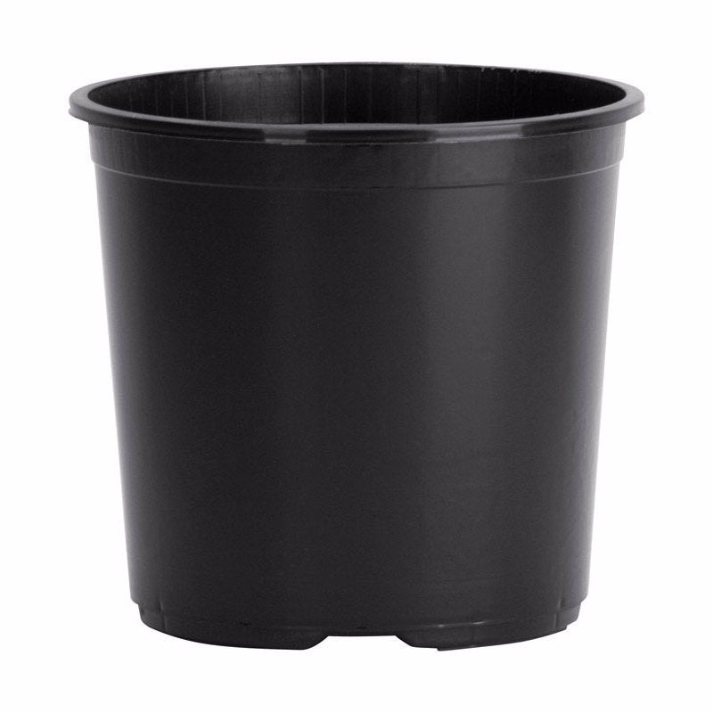 The HC Companies 2.62 Gal Nursery Pot - Plastic Plant Pots with Drainage Holes for Seedlings, Garden Plants, Flowers, Black