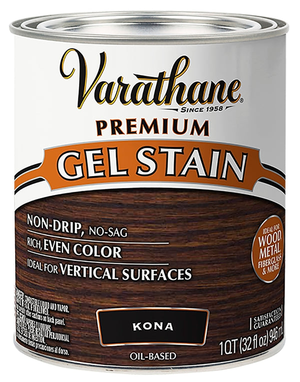 Varathane 358174 Premium Gel Stain, Quart, Kona