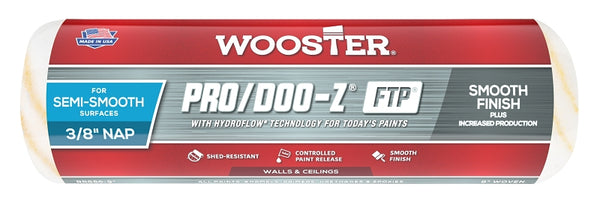 Wooster Brush RR666-9 Inch Pro Doo Z FTP Roller Cover, 3/8-Inch Nap