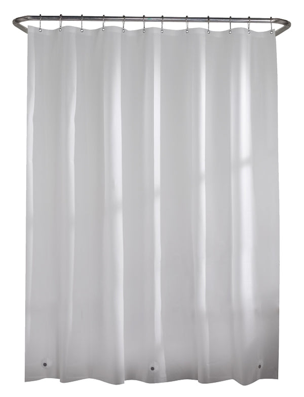 Zenna Home 272118 70 x 72 in. PEVA Medium Weight Shower Liner Frosty Lprmfrl