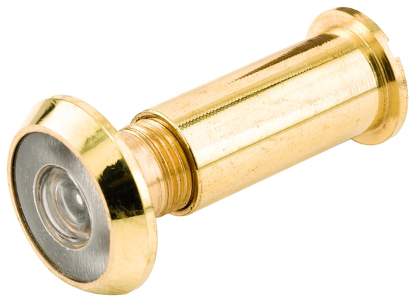 Defender Security U 9891 Door Viewer, 200-Degree, 9/16-Inch Bore, Brass