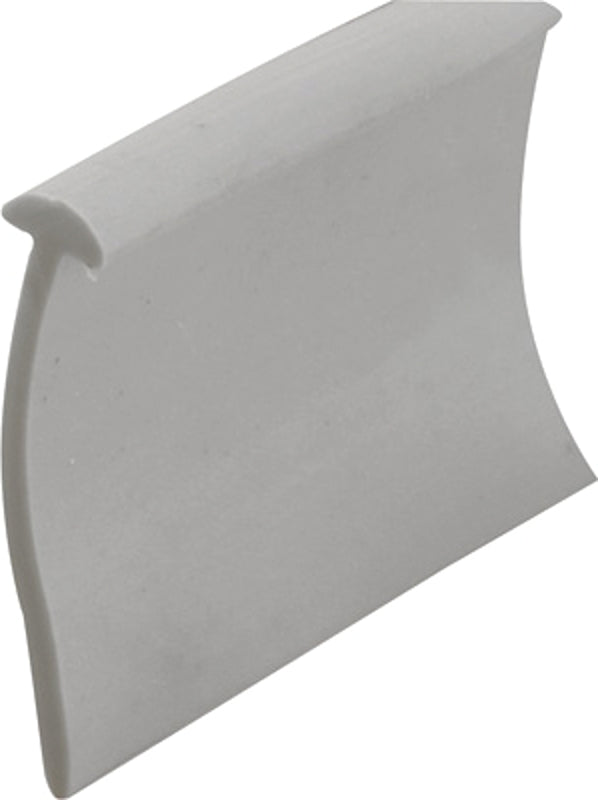 Prime-Line M 6230 Shower Door Bottom Seal, 36 inch, Half Round, Black, Gray