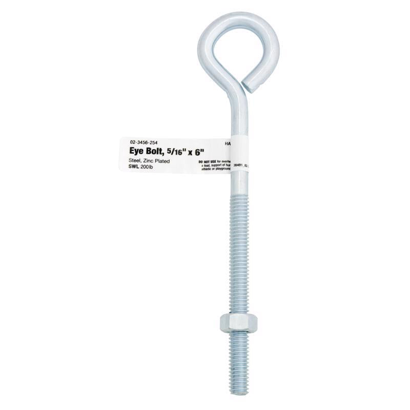 ACE Hampton Eyebolt 3/4" 6" Overall 3" Tread 200 Lb Bulk STL