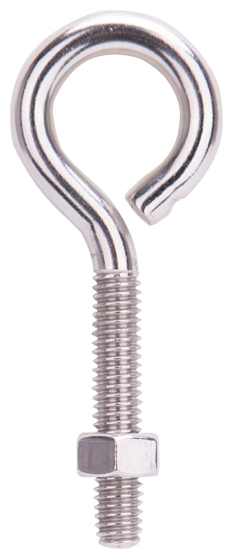 MINTCRAFT LR296 SS Eye Bolt with Nut, 5/16 x 3-1/4-Inch