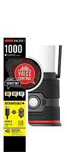 COAST EAL35R 1000 Lumen Voice-Controlled LED Emergency & Camping Area Lantern with Warm, Cool White, Day, Red & Red Flashing Mode, Power Bank Functionality - Black