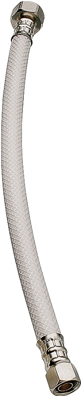 Plumb Pak PP23863 Ez Faucet Supply Tube, 3/8 X 1/2 in, Compression X Fip, 36 in L, Vinyl