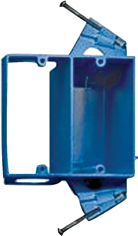 Carlon SC200DV Dual Voltage Outlet Box/Bracket, 2 Gang, 4.04-Inch Length by 3.69-Inch Width by 3.67-Inch Depth, Blue