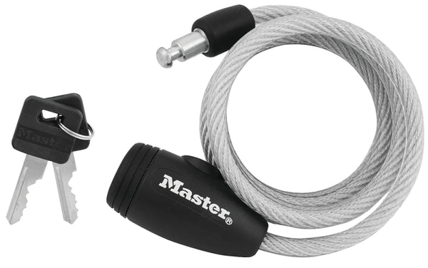 Master Lock 5/16 in. W x 5 ft. L Vinyl Covered Steel Pin Tumbler Locking Cable 1 pk 8109D