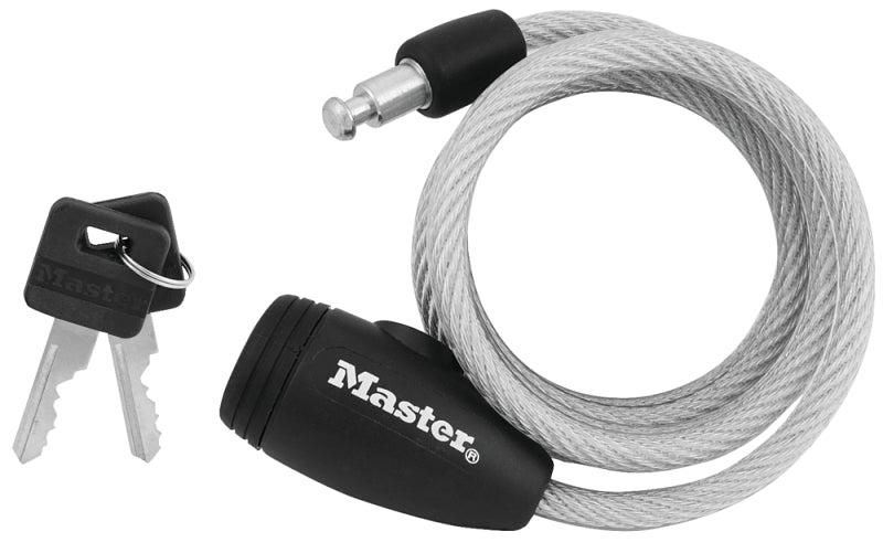 Master Lock 5/16 in. W x 5 ft. L Vinyl Covered Steel Pin Tumbler Locking Cable 1 pk
