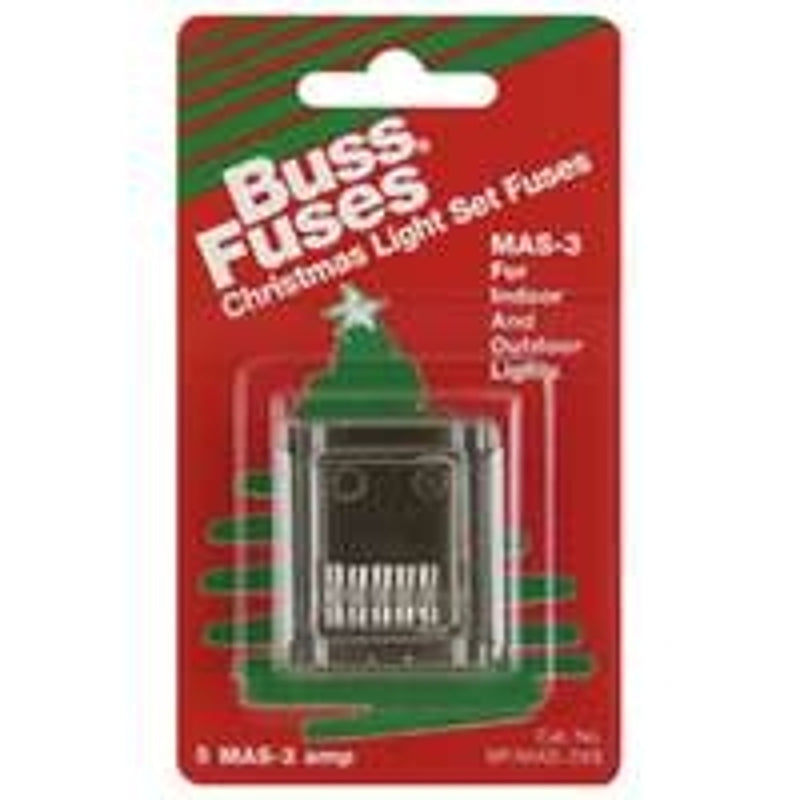 BUSSMANN BP/MAS-3X5 Mas-3X5 Electronic Fast Acting Fuse With Clip Strips, 3 A