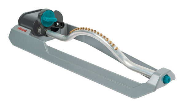 Gilmour 3600 Sq Ft Adjustable Rectangular Lawn Sprinkler, Oscillating Water Sprinkler for Large Area Coverage, Hose Sprinkler for Lawn and Garden, Gray 880203-1011