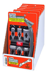ALLWAY CS6 Soft-Grip Contour Scraper Set with 6 Blades and Blade File