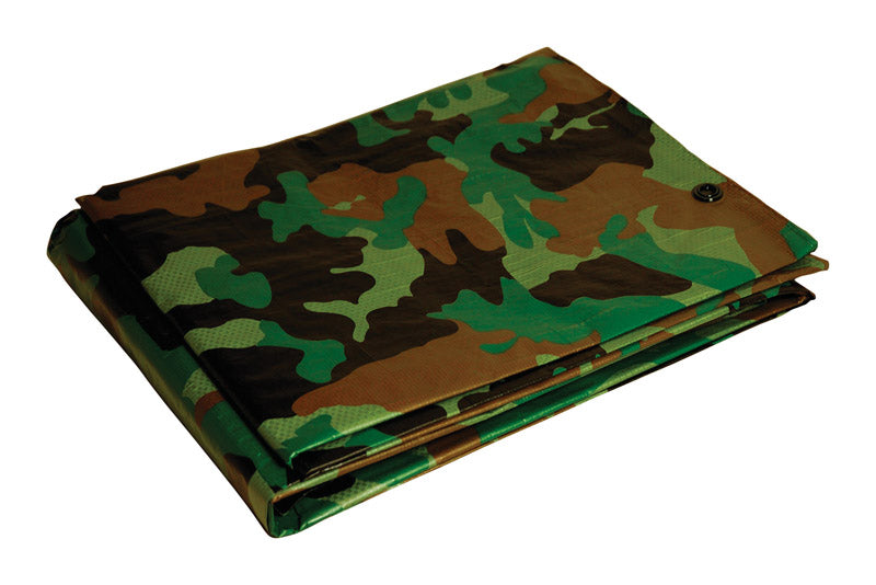 8' x 10' Foremost Tarp 40810 Camouflage Dry Top Camouflage 7-Mil Tarp