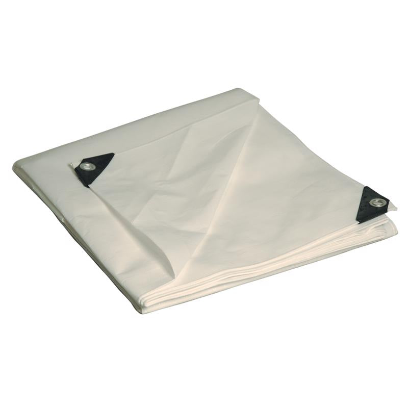 Dry Top Multi-Purpose Heavy Duty Poly Tarp, 12x20 Feet, White