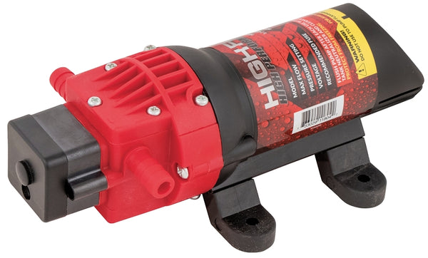 Fimco High-Flo 5151086 High-Performance 12V Diaphragm Sprayer Pump, 1.2GPM, 60PSI, 5Amp, Round-Up Ready 5151086/5275086