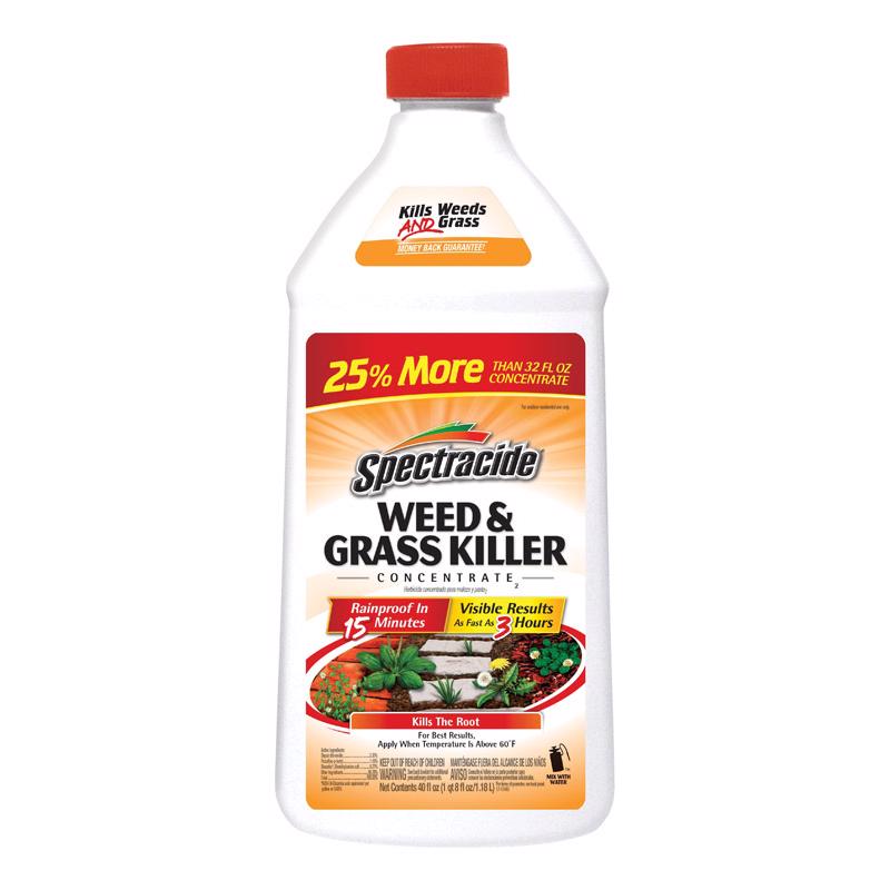 Spectracide Weed And Grass Killer Concentrate 40 Ounces, Use On Patios, Walkways And Driveways