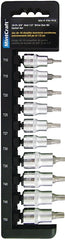 Vulcan TS1010-P Bit Socket Set - Chrome