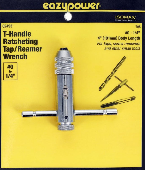 Eazypower 82493#0 to 1/4" Ratcheting T Handle (1 Pack)