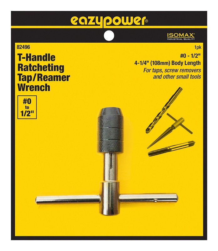 Eazypower 82497 1/4" to 1/2" T Handle Wrench for Taps (1 Pack)