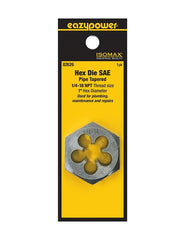 Eazypower 82626 1/4-18 NPT 1" Hex & 1" Die Tungsten (1 Pack)