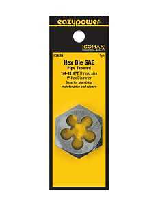 Eazypower 82626 1/4-18 NPT 1" Hex & 1" Die Tungsten (1 Pack)