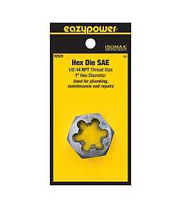 Eazypower 82629 1/2-14 Npt 1" Hex 1" Die Tungsten (1 Pack)