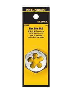 Eazypower 82655 9/16-12 Nc 1-7/16" Hex 1" Die Tungsten (1 Pack)