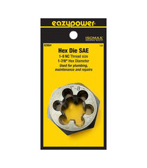 Eazypower 82664 1-8 NC 1-7/8" Hex 1" Die Tungsten (1 Pack)