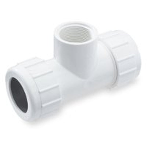 Nds B and K 162-134 PVC Compression Tees, 3/4" x 1/2" CRT-0750-T
