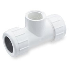 NDS 162-134 PVC Pipe Tee, White