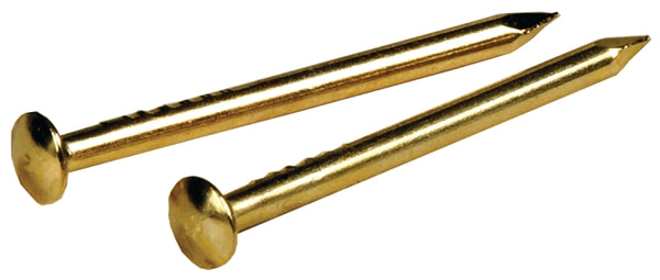 The Hillman Group 122619 Brass Plated Escutcheon Pins, 5/8 x 18-Inch