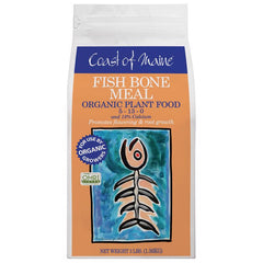 Coast of Maine Fish Bone Meal - Soil Amendment, Budding & Blooming, Calcium, Phosphorus Plant Food Fertilizer FM6000