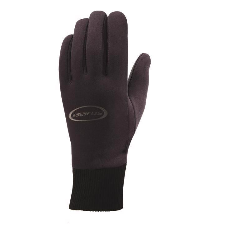 Seirus Innovations Men's All Weather Polartec Gloves Snug Form Fit Design, Black, X-Large