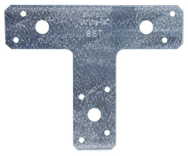 Simpson Strong-Tie 66T 6 in. x 5 in. 14-Gauge Galvanized T Strap (Pack of 10)
