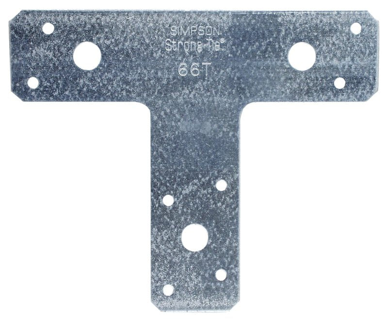 Simpson Strong-Tie 66T 6 in. x 5 in. 14-Gauge Galvanized T Strap (Pack of 10)