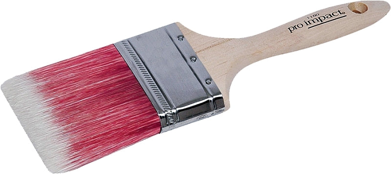 Linzer 0250 Pro Impact 1160 Varnish and Wall Brush, 2-1/2 in Width, Chiseled Polyester Blend, 2.5"