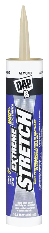 DAP 7079818717 Extreme Stretch Elastomeric Sealant, Almond, 10 Ounces