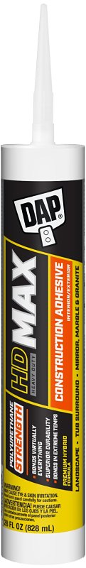 Dynagrip DAP HD Max Construction Adhesive, White, 28 oz (7079827512)