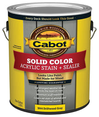Cabot 140.0001844.007 Solid Color Decking Stain, Driftwood Gray