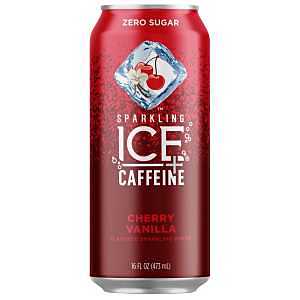 Sparkling Ice, Zero Sugar Caffeine Cherry Vanilla Flavored Sparkling Water, 16 Fl Oz