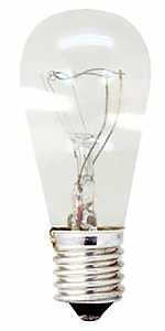GE Appliance Incandescent Light Bulb, S6 Light Bulb, 6-Watt, Candelabra Base, Soft White, 2-Pack