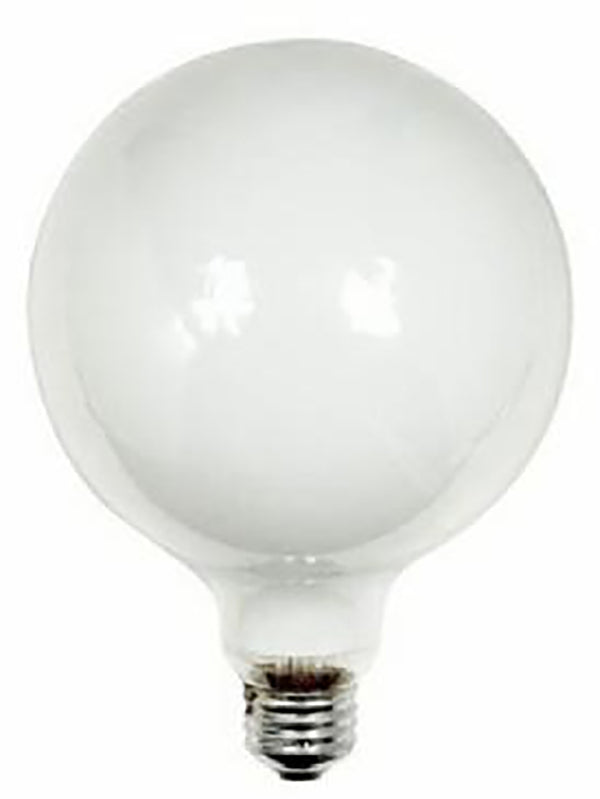 GE Lighting 44414 40 Watt White Vanity Globe Light Bulbs 2 Count