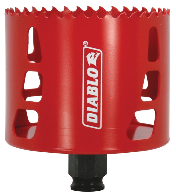 Diablo Bi-Metal Hole Saw with Variable Tooth Design for Faster Cuts - Fits with Snap-Lock Plus Mandrel System - 3-1/4" Diameter, 2-3/8" Length - DHS3250