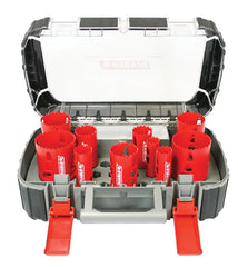 Diablo General Purpose Bi-Metal Hole Saw Set - Fits with Mandrel System - 10 Saw Cups, 1 Mandrel, 1 Pilot Bit, 2 Adaptor Nuts - DHS14SGP