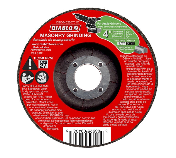 Freud-Diablo DB 4X1/4X5/8 MSNRY DC Grnd CO27 DBD040250701C
