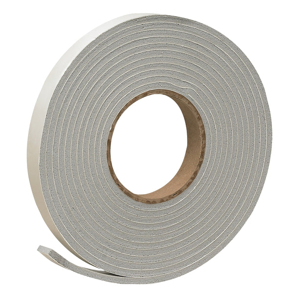 Frost King Vinyl Foam Tape - Closed Cell - Moderate Compression, 3/4" W, 3/16" Thick, 17' L, Grey V449H