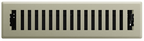 Imperial RG3427 Montezuma Decorative Floor Register, 2.25 x 12-Inch, Satin Nickel