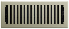 Imperial RG3430 Montezuma Decorative Floor Register, 4 x 12-Inch, Satin Nickel