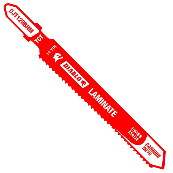 Diablo DJT128BHM 3-5/8 in. 14 TPI Carbide T-Shank Jig Saw Blade for Laminate