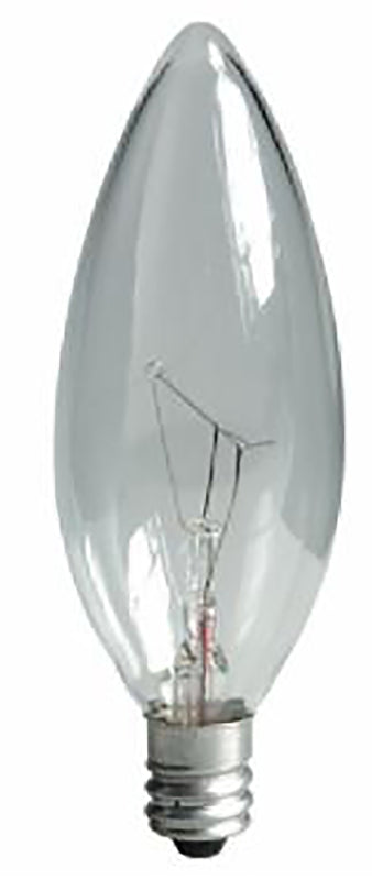 GE Lighting 12165 Light GE2PK40W CLR Blunt Bulb, Incandescent Bulbs, Warm white, 2 Count (Pack of 1), Clear 75033